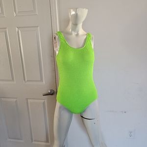 Lime.green swimsuit
